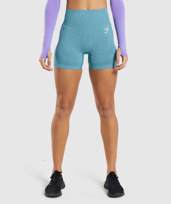 Damske Šortky Gymshark Vital Seamless 2.0 Tyrkysové | TG5468207